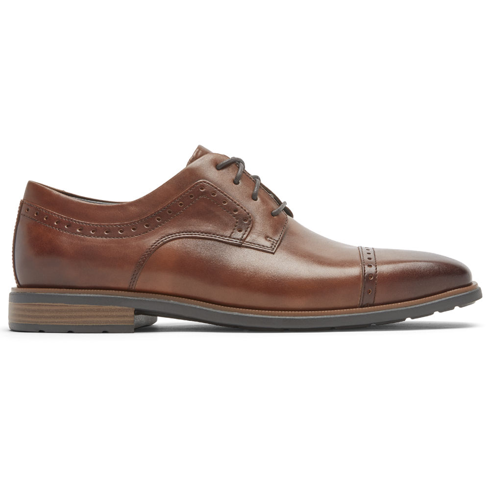 Rockport Oxfords Herre Brune - Farrow Cap Toe - NKQW90561